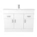 Toreno 1500mm Gloss White Vanity Unit Bathroom Suite - Depth 400/200mm profile small image view 6 