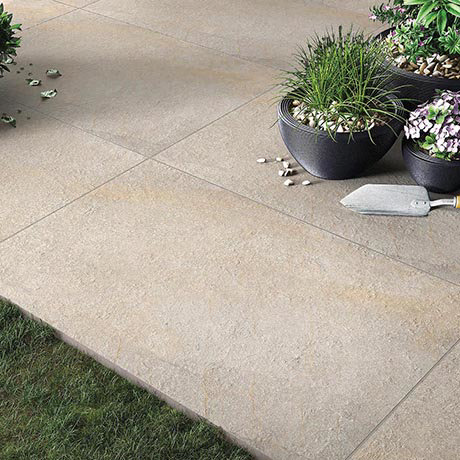Montana Ash Outdoor Stone Effect Floor Tile - 600 x 900mm