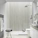 Multipanel Classic Jupiter Silver Bathroom Wall Panel profile small image view 2 