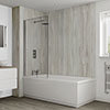 Multipanel Classic Jupiter Silver Bathroom Wall Panel profile small image view 1 