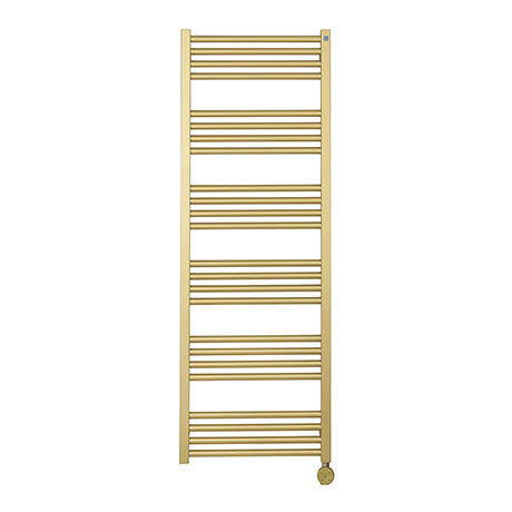 Crosswater MPRO 480 x 1380mm Electric Only Towel Rail - Brushed Brass Effect - MP48X13800FELEC