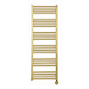 Crosswater MPRO 480 x 1380mm Electric Only Towel Rail - Brushed Brass Effect - MP48X13800FELEC profile small image view 1 