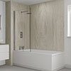Multipanel Heritage Alabaster Oak Bathroom Wall Panel profile small image view 1 