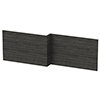 Brooklyn 1700 Black L-Shaped Front Bath Panel profile small image view 1 