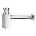 Modern Square Chrome Click Clack Basin Waste + Bottle Trap Pack profile small image view 2 