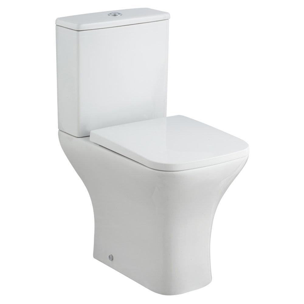 Milton Modern Square Comfort Height Toilet + Soft Close Seat