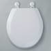Tavistock Meridian Gloss White Moulded Wood Toilet Seat profile small image view 2 