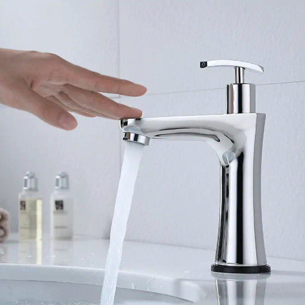 Mileto Electronic Touch Sensor Basin Tap with Integrated Hand Wash ...