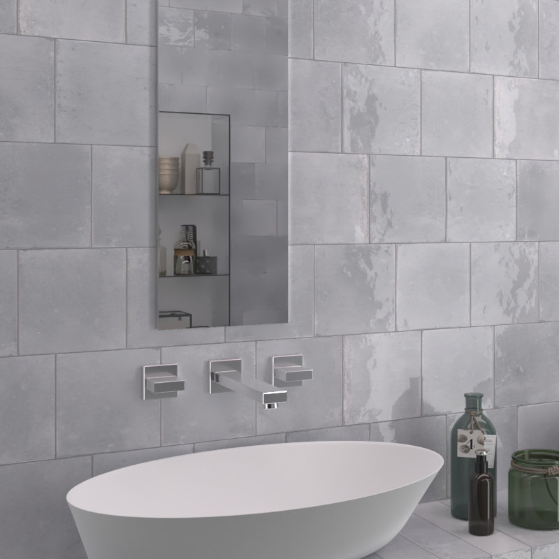 Martil Grey Wall &amp; Floor Tiles - 147 x 147mm