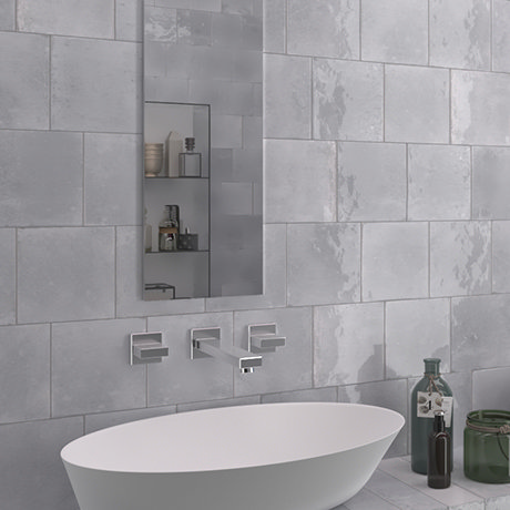 Martil Grey Wall & Floor Tiles - 147 x 147mm