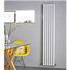 Nuie - Ricochet Double Panel Radiator - 1750 x 354mm - White - MTY082 profile small image view 2 
