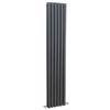 Nuie - Ricochet Double Panel Radiator - 1750 x 354mm - Anthracite - MTY083 profile small image view 1 