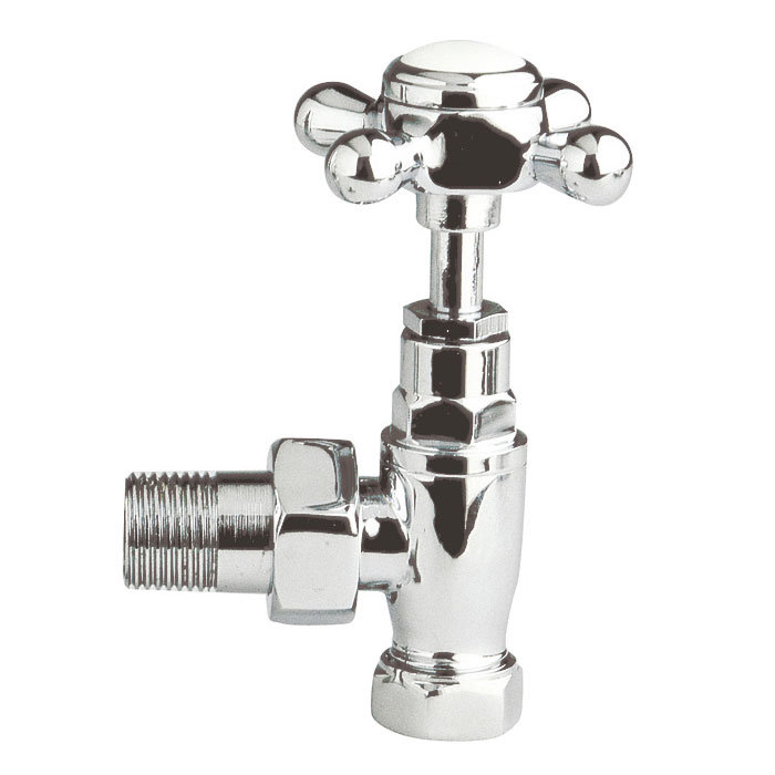 Nuie - Traditional Crosshead Radiator Valves Pack - Angled - MTY139