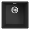 Reginox Multa 102 1.0 Bowl Granite Kitchen Sink - Black profile small image view 1 
