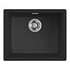Reginox Multa 105 1.0 Bowl Granite Kitchen Sink - Black profile small image view 1 
