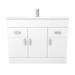 Toreno Vanity Sink With Cabinet - 1000mm Modern High Gloss White profile small image view 5 
