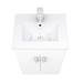 Toreno Small Vanity Sink With Cabinet - 500mm Modern High Gloss White profile small image view 5 