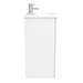 Toreno Vanity Sink With Cabinet - 600mm Modern High Gloss White profile small image view 5 