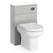 Toreno Modern Light Grey Sink Vanity Unit + Toilet Package profile small image view 7 