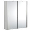 Toreno Light Grey 600mm 2-Door Mirror Cabinet profile small image view 1 