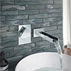 Milan Wall Mounted Waterfall Basin Spout with Manual Valve profile small image view 1 