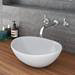 Toreno Countertop Vanity Unit - Gloss White with Chrome Handles - 605mm inc. Basin profile small image view 3 