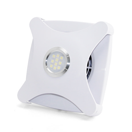 Monza 100mm Concealed Bathroom Extractor Fan with Light	