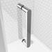 Monza 1000 x 800mm Sliding Door Shower Enclosure + Pearlstone Tray profile small image view 4 