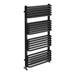 Monza 500 x 1000 Anthracite Designer D-Shaped Heated Towel Rail profile small image view 2 