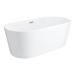 Monza 1680 x 800 Double Ended Free Standing Bath profile small image view 2 