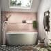Monza 1680 x 800 Double Ended Free Standing Bath profile small image view 3 