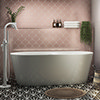 Monza 1680 x 800 Double Ended Free Standing Bath profile small image view 1 