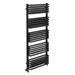 Monza 500 x 1269 Anthracite Designer D-Shaped Heated Towel Rail profile small image view 3 