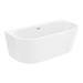 Monza 1700 x 800 Double Ended Free Standing Back To Wall Bath profile small image view 2 