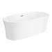 Monza 1700 x 800 Curved Double Ended Free Standing Bath profile small image view 2 