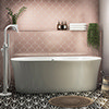 Monza 1700 x 800 Curved Double Ended Free Standing Bath profile small image view 1 