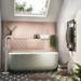 Monza 1700 x 800 Double Ended Free Standing Bath profile small image view 3 