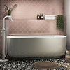 Monza 1700 x 800 Double Ended Free Standing Bath profile small image view 1 