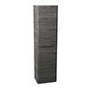 Monza Graphite Oak Tall Wall Hung Storage Unit - 1500mm High profile small image view 1 