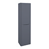 Monza Matt Grey Tall Wall Hung Storage Unit - 1500mm High profile small image view 1 
