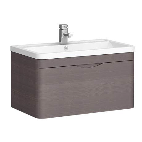 Monza 800mm Wall Hung 1 Drawer Vanity Unit Victorian Plumbing Co Uk Monza 800mm Wall Hung 1 Drawer Vanity, Monza Grey 800mm Wall Hung 2 Drawer Vanity Unit