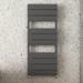 Monza Anthracite Aluminium Heated Towel Rail 1200 x 500mm Curved Panels profile small image view 3 