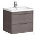 Monza Stone Grey Wall Hung Vanity Bathroom Furniture Package profile small image view 2 