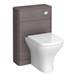 Monza Stone Grey Wall Hung Sink Vanity Unit + Toilet Package profile small image view 4 
