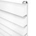 Monza 500 x 1100mm Venetian Style White Designer Towel Rail profile small image view 2 