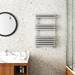 Monza 826 x 500 Polished Stainless Steel Venetian Style Towel Rail profile small image view 2 