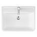 Monza Gloss White Wall Hung Sink Vanity Unit + Square Toilet Package profile small image view 3 