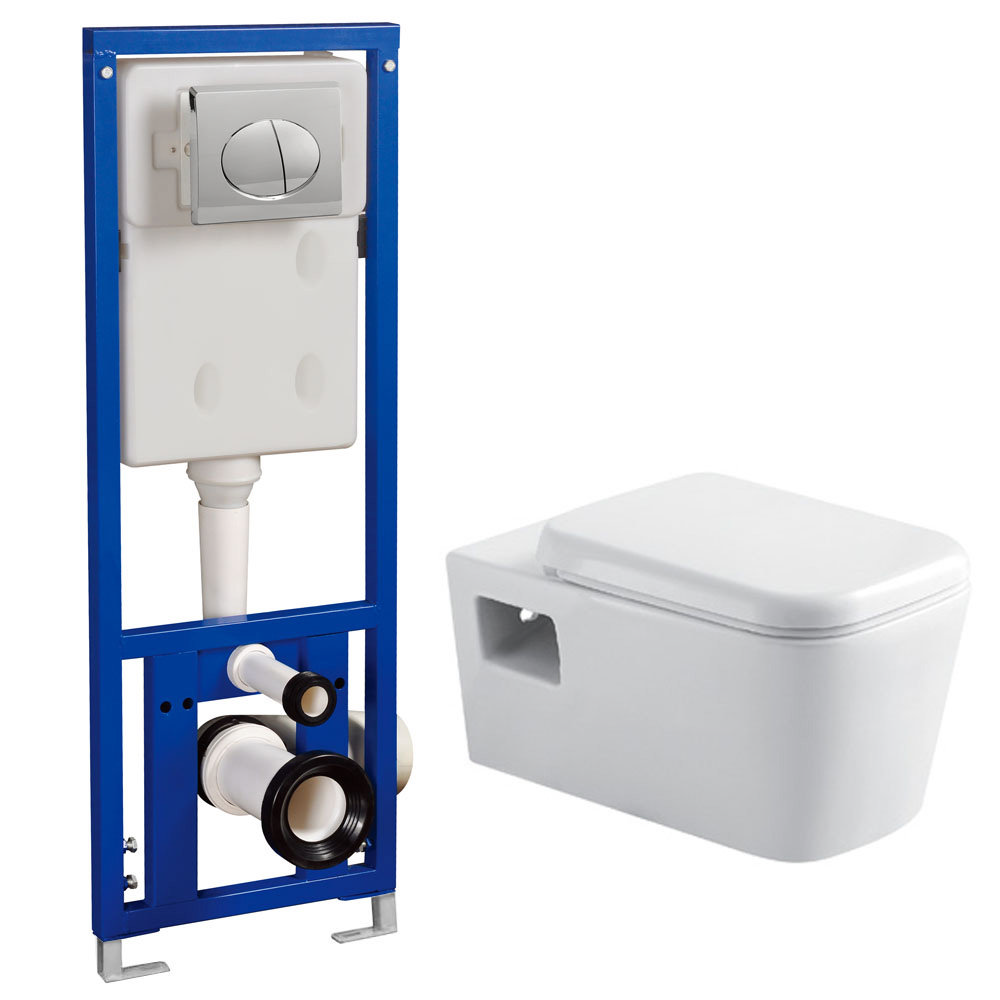 wall hung toilet with cistern