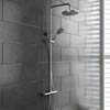 Madrid Luxury Round Thermostatic Shower - Chrome profile small image view 1 
