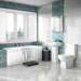 Marina Modern Close Coupled Toilet + Soft Close Seat profile small image view 2 